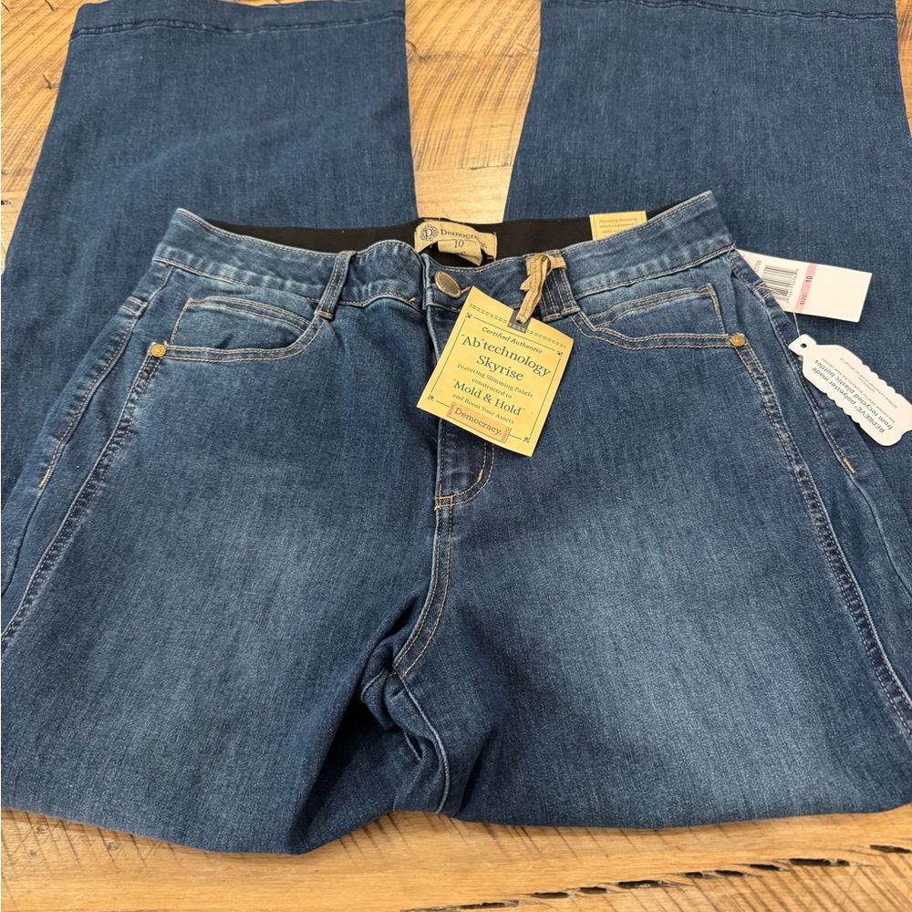 NEW Democracy Women’s Dark Blue Denim Jeans - Stretch Waistband